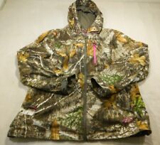 Realtree Jacket Womens Double Extra Large Camo Edge Hunting Coat Zip Up Hooded