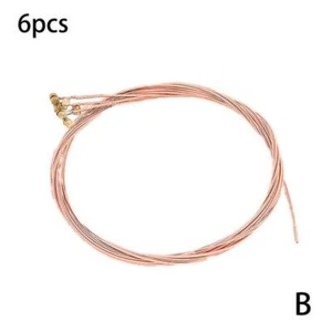Juego de 6 cuerdas de repuesto para guitarra acústica de acero a prueba de óxido Folk V6U3 - Imagen 1 de 15