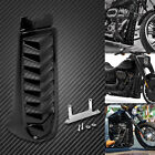Black Radiator Cover Chin Spoiler Lower Fairing Fit For Harley Softail 2018-2021
