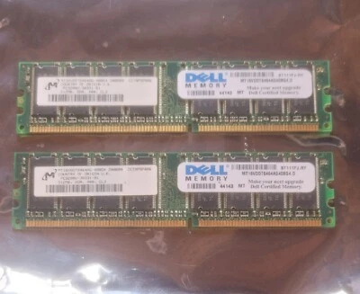 1GB Dell DDR RAM For Legacy Desktops • 2 512MB Modules - Image 1 of 2