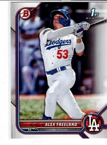 Alex Freeland Los Angeles Dodgers 2022 Bowman Draft 1st Bowman - Picture 1 of 3