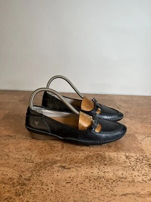 Pikolinos 39 Women’s Flats Black Leather Shoes - Image 1 of 4