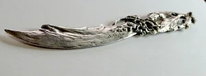 9" Long Sterling Silver Figural Letter Opener Heavy 3.72 ounces 105 Grams - Picture 1 of 9