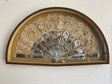 Ventaglio con cornice-XIX Secolo - madreperla - pizzo - filigrana