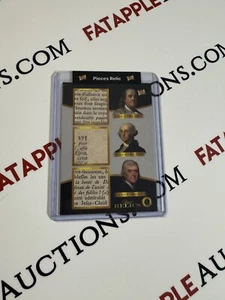 2023 Pieces Of The Past WASHINGTON, FRANKLIN, JEFFERSON !! Triple Relic!! - Bild 1 von 2