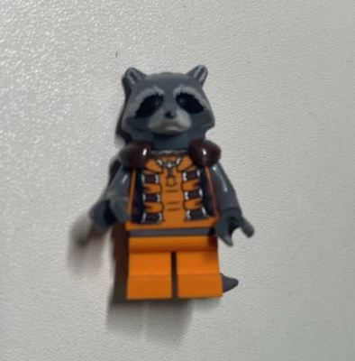 Lego 76020 Super Heroes Rocket Raccoon casi nuevo figura solamente Foto 1 de 4