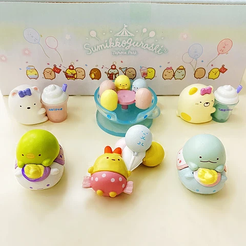 Sumikko Gurashi ice cream set/6pcs dolls PVC Figures doll figure toy anime gift Cover