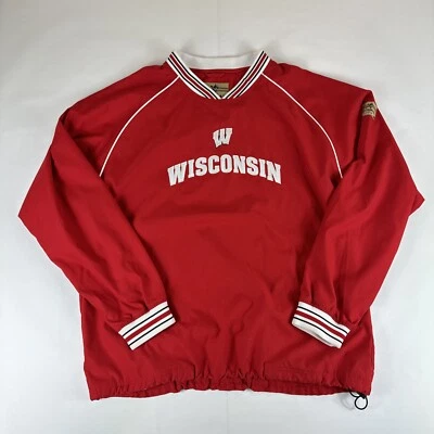 Suéter Reebok Heisman Para Hombre Talla XL Rojo Wisconsin Badgers Manga Larga Cortavientos Foto 1 de 4