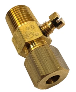 Vorsteuereinstellventil; 1/8" MPT x 3/16" CC, Messing gerade, 52-1039 - Bild 1 von 5