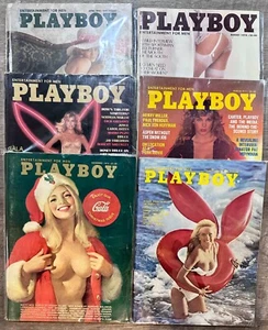 Vintage Playboy 6 Magazine Lot of 1970s (READ DESCRIPTION) - Lot 7 - Picture 1 of 1
