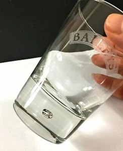 **BEAUTIFUL** Bailey's Irish Cream 10 oz BUBBLE BOTTOM Etched Rocks HIGHBALLER ( - Picture 1 of 6