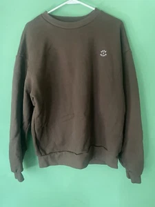 Sudadera Born X Elevada Terry Francés Peso Pesado Cuello Redondo Marrón Se Ajusta a XL - Imagen 1 de 12