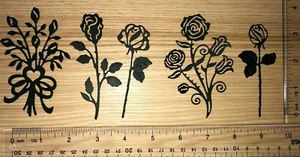 25 piezas. Adornos troquelados de papel cartucho ROSES - Imagen 1 de 24