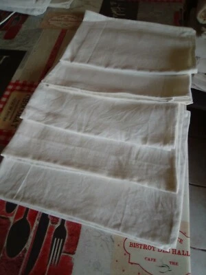 lot de 5 grands torchons  coton/ metis 45 x 64 - Photo 1/3