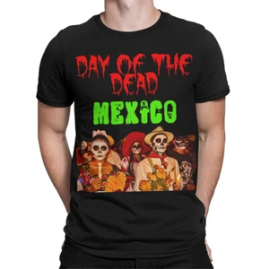 Day of the Dead Mexico T-Shirt Festive Celebration Design for Men #DOTD - Picture 1 of 23