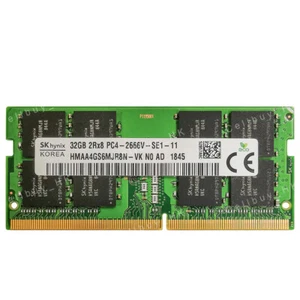 For Hynix 32GB 64GB DDR4-21300S 2666mhz NON ECC Memory For Dell Precision 7530 - Picture 1 of 7