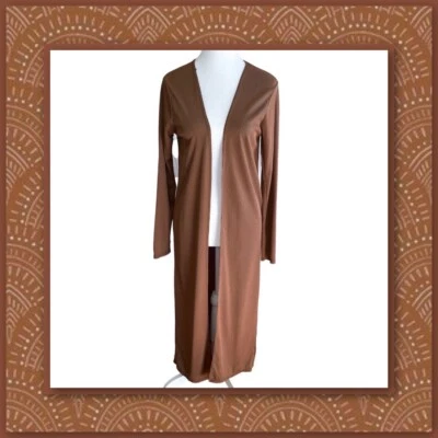 Кардиган Boo Hoo Longline с открытой передней ребристостью размер 8 - Изображение 1 из 4