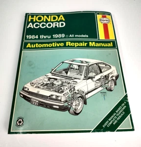 HAYNES Honda Accord 1984 thru 1989 Repair Manual 42011 #1221 - Picture 1 of 8