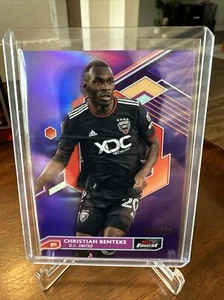 2023 Topps Finest MLS CHRISTIAN BENTEKE PURPLE REFRACTOR DC UNITED 59/250 #54 - Picture 1 of 3