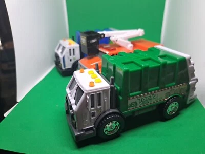 Tonka Dump Truck Green & Clean Trash Collector W/ Lights & Sounds + 2 Trucks - Image 1 of 4