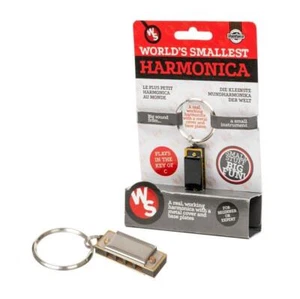 Llavero armónica más pequeña del mundo instrumento musical portátil novedad regalo - Imagen 1 de 3