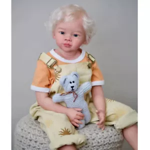 30" Unfinished Artist Huge Reborn Toddler Kit Unassembled Rooted Short Hair - Picture 1 of 3