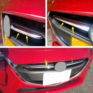 For Mazda 2 Demio 2015-2019 DJ DL Mazda2 Sedan Chrome Front Grille Insert Decor - Picture 1 of 11