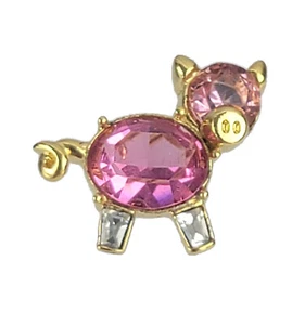 Joan Rivers Tiny Pink Pig Animal Pin Original Box - Picture 1 of 3