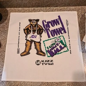 Vintage Utah Jazz NBA Towel John Stockton Jeff Hornacek Playoffs Star Trek (A6) - Picture 1 of 9