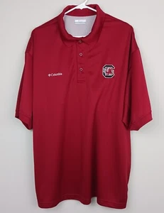 Columbia PFG South Carolina Gamecocks Herren Gr. XL rot S/S belüftet Poloshirt - Bild 1 von 17