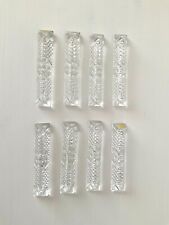VTG Cut Crystal Hand Made Glass Cutlery Rest Holder Set of 8 Made in Hungary
