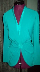 VINTAGE 80s DAYMOR COUTURE DRESS SUIT JACKET TOP WOMENS SIZE XL - Picture 1 of 7