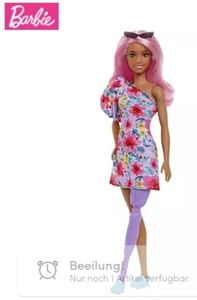 Barbie Fashionista Puppe NR. 189, Mit Beinprothese, Moderne Barbie , Pink - Bild 1 von 6