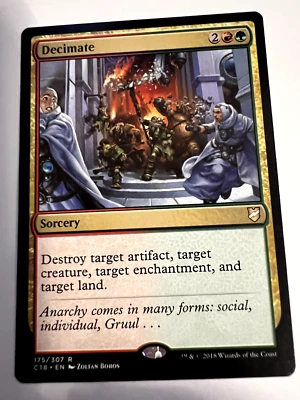 MTG Magic The Gathering Commander 2018  Decimate Rare LP - Image 1 of 2