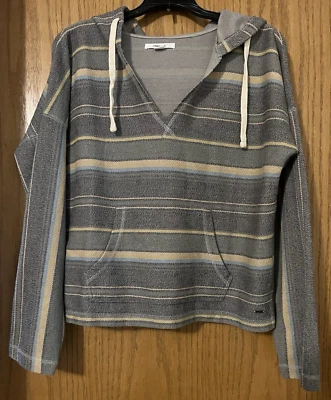 Pullover con capucha O'Neill Juniors Rosarito talla pequeña a rayas Foto 1 de 4