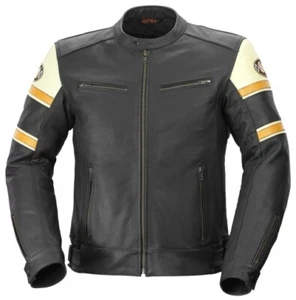 BÜSE Milestone Lederjacke, Schwarz-Orange, XXL / 56 - Bild 1 von 3