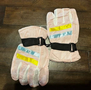 New Kids' 6-8 Waterproof Winter Gloves Mittens Light Pastel Pink - Picture 1 of 2