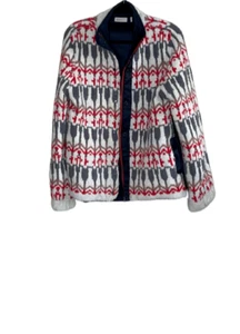 CHAQUETA SUÉTER ANTROPOLOGIE PARA DORMIR SOBRE NIEVE INTARSIA TALLA M - Imagen 1 de 9