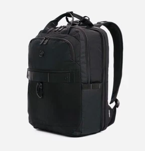SWISSGEAR ScanSmart Laptop Backpack TSA USB Plug 18” Black 2917 Padded Carabiner - Picture 1 of 22