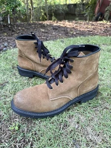 Frye & Co Herren Peak Arbeitsstiefel 100 % Wildleder dunkelbraun Stiefel Größe 9,5 - Bild 1 von 11