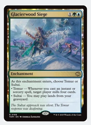 Glacierwood Siege | MTG TDM | EDH Commander Land Recursion | Rare | NEW NM - Image 1 of 3