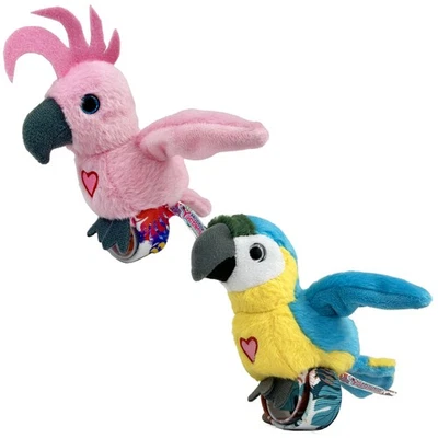 Happy Yappers: Pack de 2 pájaros - Cokatoo y loro azul, peluche interactivo pájaros Foto 1 de 4