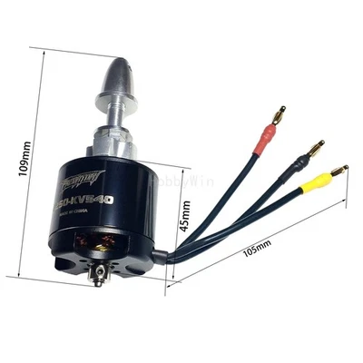 FMS part PRKVX540 4250 KV540 Brushless Motor for 1400mm P51D V7 P-51B P47 F4U V3 - Image 1 of 4