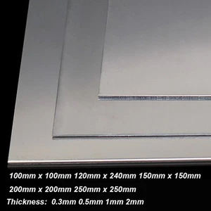 Hoja de aluminio placa plana de aluminio 0,3 mm 0,5 mm 1 mm 2 mm de espesor muchos tamaños disponibles - Imagen 1 de 6