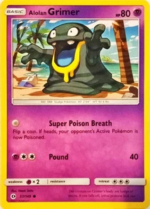 Alolan Grimer Sun & Moon Pokémon TCG 57/149 Regular Common ࿊ - Picture 1 of 2