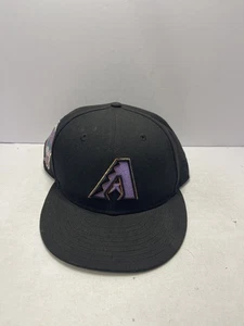 Vintage Arizona Diamondbacks Mütze Cap Snap Back schwarz MLB Baseball New Era 90er - Bild 1 von 5