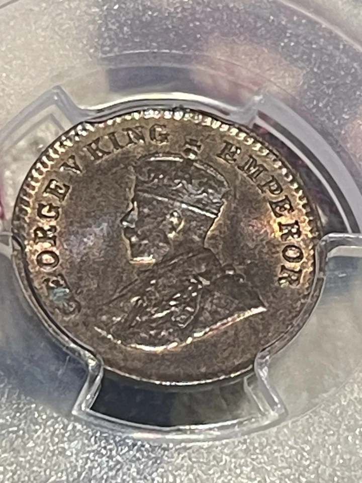 1924 B India-British 1/12 Anna 💎🌟💎PCGS MS63BN 💎🌟💎 SW 8.556 - Image 1 of 4