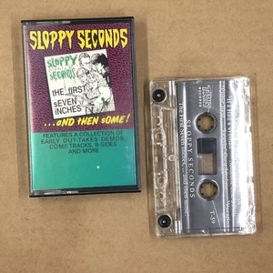 SLOPPY SECONDS Cassette Tape 80s Punk FIRST SEVEN INCHES AND THEN SOME COMP - Picture 1 of 6