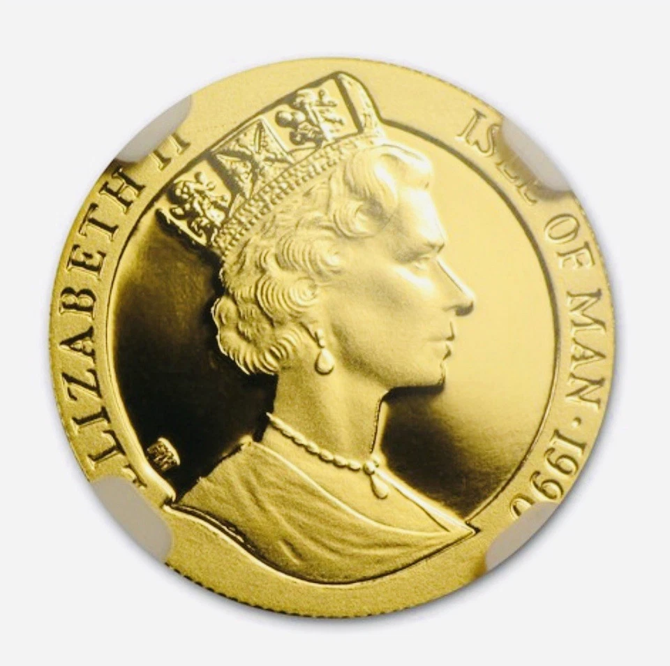 1990 Isle Of Man G1/10C Penny Black ANIVERSÁRIO PF 70 ULTRA CAMEO NGC - Imagem 1 de 3