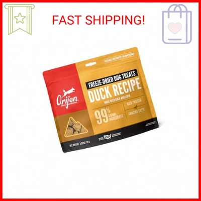 Receta ORIJEN liofilizada alta en proteínas sin granos golosinas free run pato 3,25 Foto 1 de 2